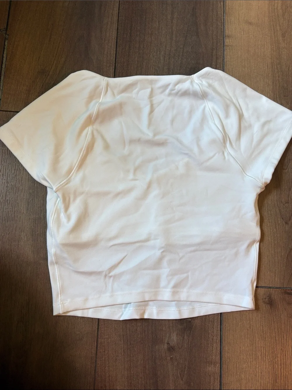 Aerie White V-Neck Women's Crop Top - Picture 3 of 4